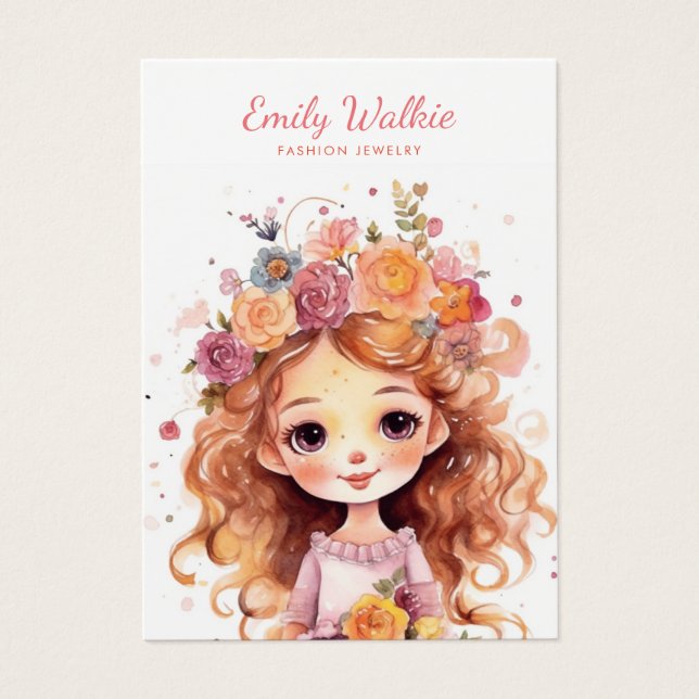 Modern Chic Simple Jewellery Earring Display Card (Front)