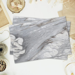 modern chic simple minimalist white grey marble tissue paper