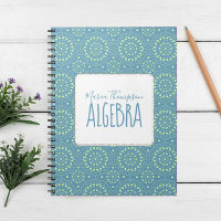 Modern Chic Simple Student Subject Green Teal