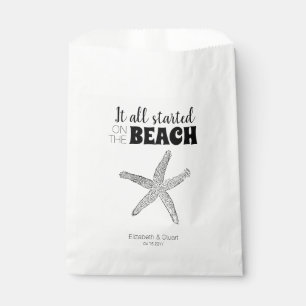 Modern Chic Starfish Beach Wedding Treat Favour Ba Favour Bags