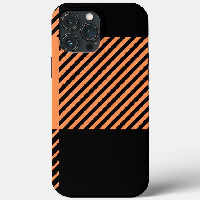   Modern Chic Striped Plaid  iPhone 13 Pro Max  Case-Mate iPhone Case (Back)
