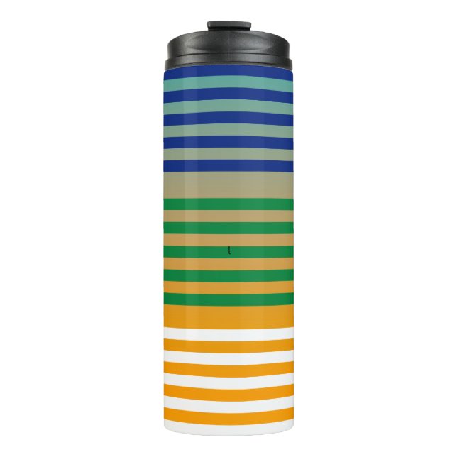  Modern Chic Striped  Thermal Tumbler (Front)