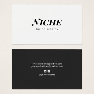 Modern Chic Stylish Black White