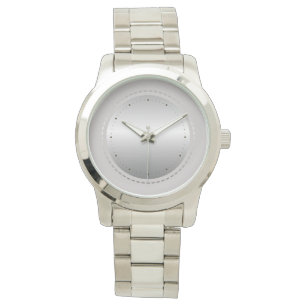 Modern Chic Teal Silver Women's Watch