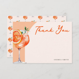 Modern Chic Thank You Aperol Spritz Thank You