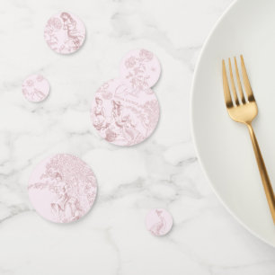 Modern Chic Toile de Jouy Picnic Bridal Shower Confetti