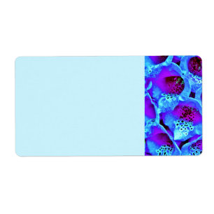 Modern Chic Turquoise Blue Flowers Nature
