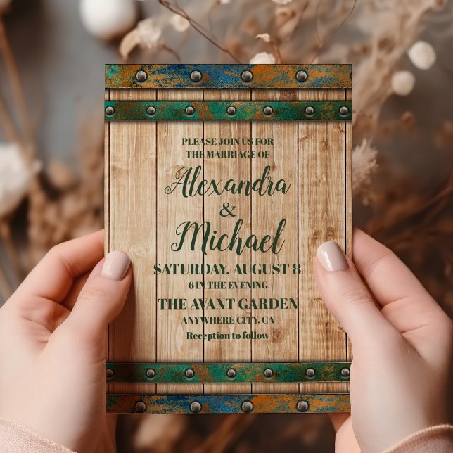 Modern Chic Vineyard Wedding  Invitation (Creator Uploaded)