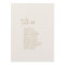 Modern Chic Vintage Gold Seating Chart Cards