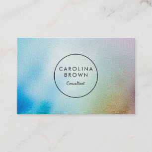 Modern Chic Watercolor Professional Business Card