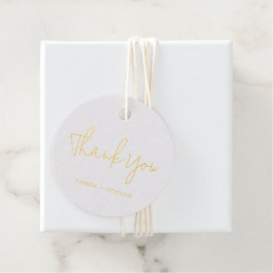 Modern Chic Wedding Favour Tags