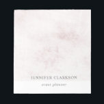 Modern chic white brushed marble personalised notepad<br><div class="desc">Modern elegant brushed white marble design notepad.
You can personalise it and add your own name and text.</div>