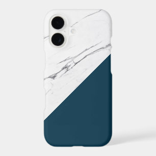 Modern chic white marble with teal accent colour
