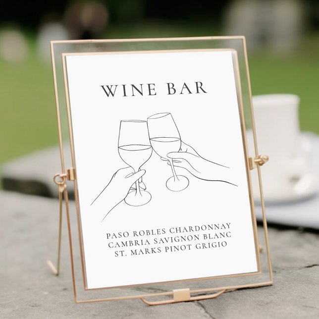 Modern Chic Wine Bar Poster (Creator Uploaded)