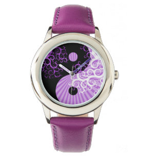 Modern Chic Yin-Yang Sunbeam Floral Tree Watch
