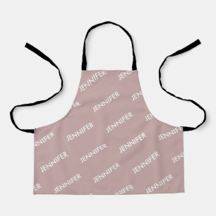 Modern Chic You Name It Personalised Dusty Pink Apron