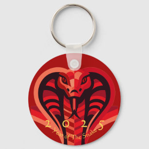 Modern Chinese New Year Snake 2025 BRK02 Key Ring