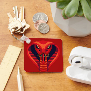 Modern Chinese New Year Snake 2025 BSqK01 Key Ring