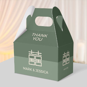 Modern Chinese Wedding Thank You Favour Box