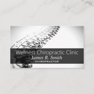 Modern Chiropractic Chiropractor Clinic Health Bus Business Card