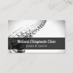 Modern Chiropractic Chiropractor Clinic Health Business Card