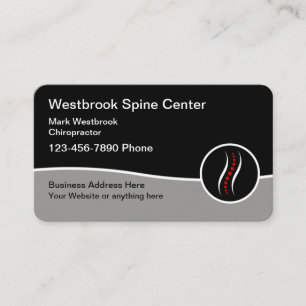 Modern Chiropractor Services Business Profile Card