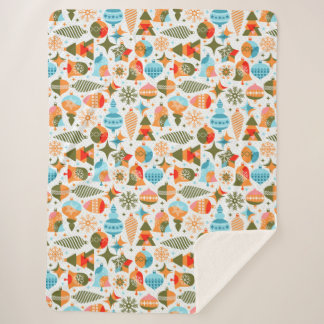 Modern Chirsmtas  Sherpa Blanket