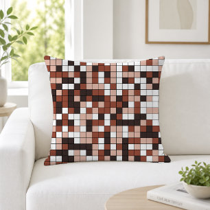 Modern Choco Geometric Pattern Cushion
