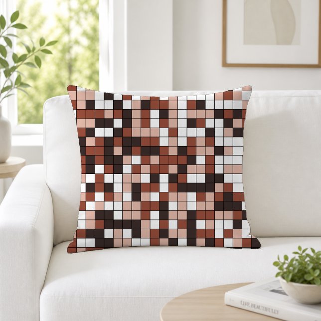 Modern Choco Geometric Pattern Cushion (Creator Uploaded)