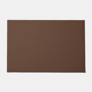 Modern Chocolate Brown Plain Solid Colour Doormat