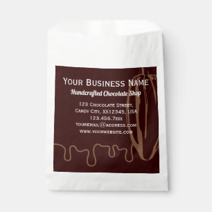 Modern Chocolatier Chocolate Shop Packaging Paper Favour Bags