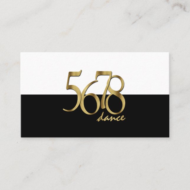 Modern Choreographer Dance Instructor Dancer Business Card (Front)
