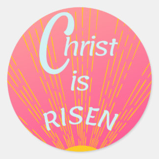 Modern Christ Is Risen Stickers