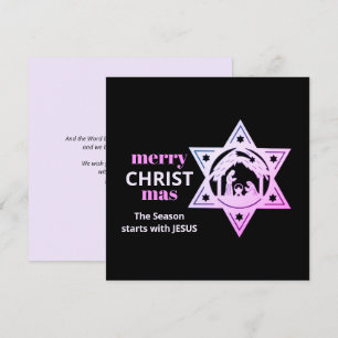 Modern Christian Nativity CHRISTmas Card