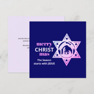 Modern Christian Nativity CHRISTmas Card