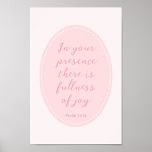 Modern Christian Wall Art Decor Pink Girl Room
