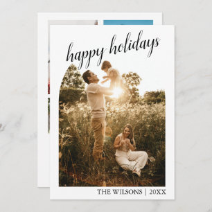 Modern Christmas Arch Family Photo Holiday Invitation