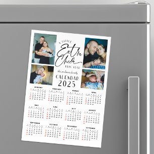 Modern Christmas Baby Photo Collage Calendar