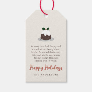 Modern Christmas Baked Treat Family Gift Tags