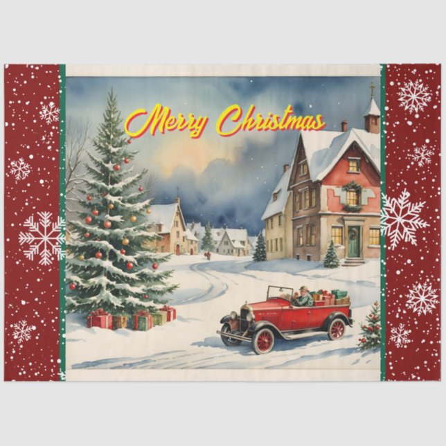 Modern Christmas Beautiful Holiday Collection Tissue Paper (Front)
