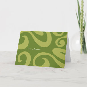 Modern Christmas Card - Green