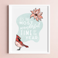Modern Christmas Cardinal Seasonal