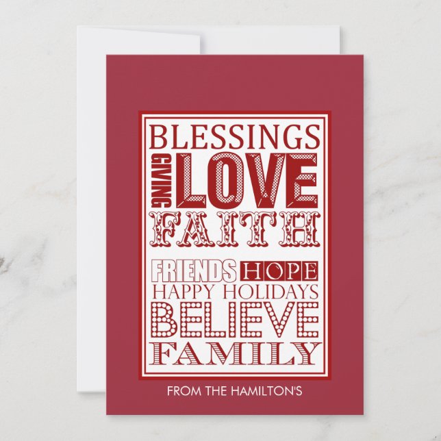 Modern Christmas Cards (Front)