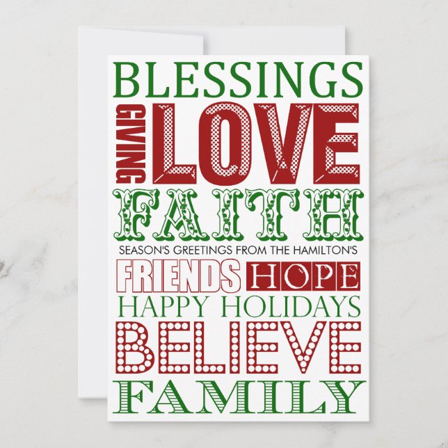 Modern Christmas Cards (Front)