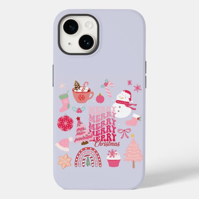 Modern Christmas Case-Mate iPhone Case (Back)