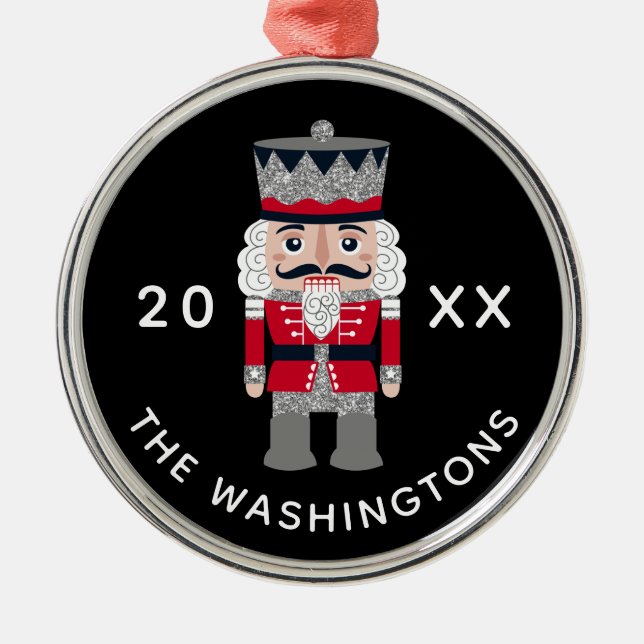 Modern Christmas Ceramic Ornament (Front)