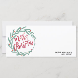 Modern Christmas Certificate Gift Card Add Logo