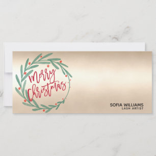 Modern Christmas Certificate Gift Card Add Logo