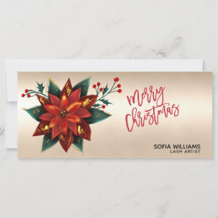 Modern Christmas Certificate Gift Card Add Logo