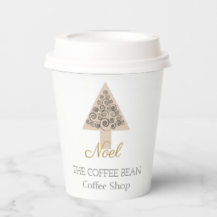 Modern Christmas Coffee Shop Takeaway Coffee Paper Cups